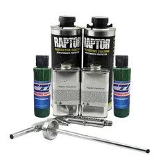 UPOL Raptor Emerald Green Urethane SprayOn Truck Bed Liner w/Gun2L 