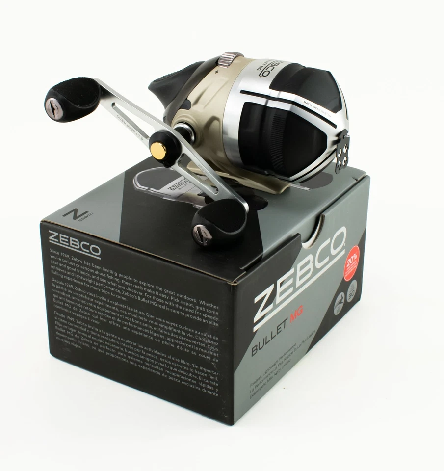 CARRETE SPINCAST RODAMIENTO ZEBCO BULLET MG 5.1:1 RELACIÓN DE TRANSMISIÓN TAMAÑO 30 8+1 Foto 2 de 4