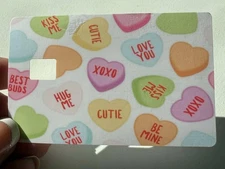 Candy Heart Conversation Piece Credit / Debit Card Skin