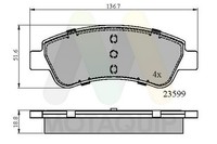 Bremsbelagsatz Scheibenbremse Motaquip LVXL1006 FüR Opel Crossland P17 P2QO P2JO