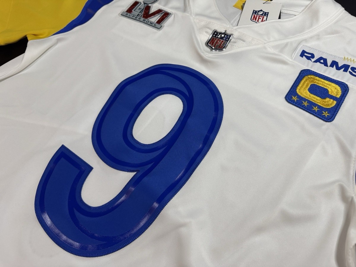 Medium Matthew Stafford #9 Vapor Limited Jersey Super Bowl LVI 56