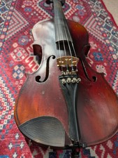 Antique 4/4 Violin Stradivarius Copy for parts/repair Luthier Fiddle Project