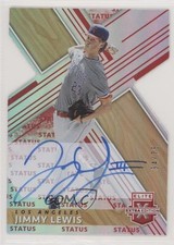 2019 Panini Elite Extra Edition Status Red Die-Cut 34/75 Jimmy Lewis Auto xb2