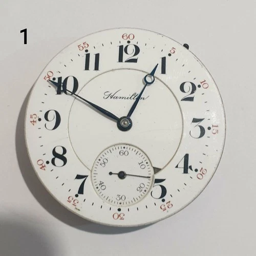 Hamilton   pocket watch movement size 16, Jewels  21, pos. 5 works