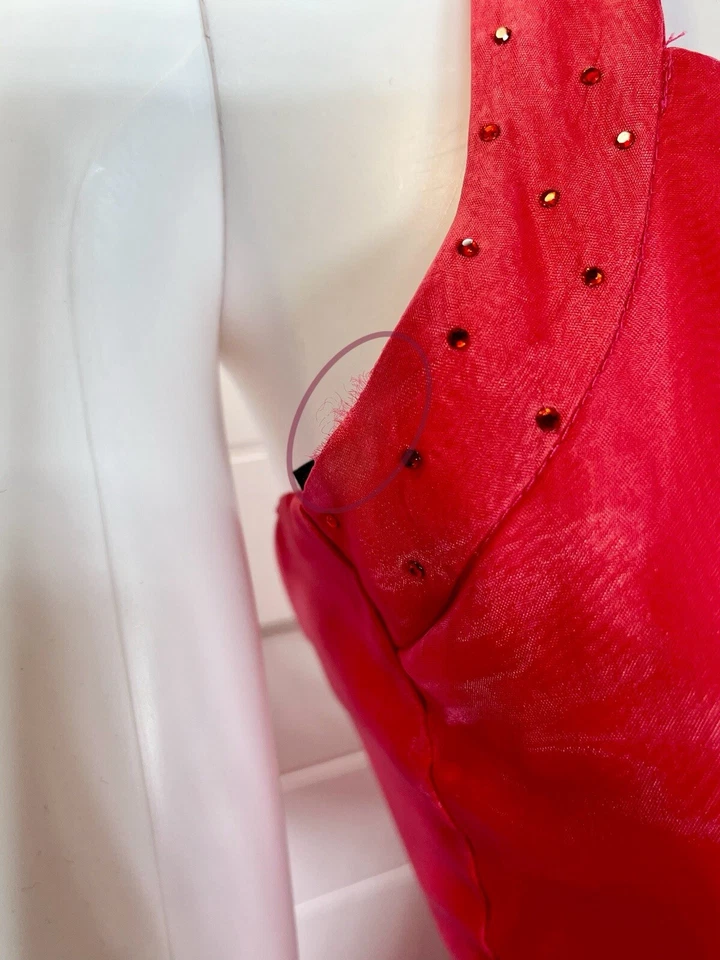 Vestido caprichoso Byer Too Fairy Y2K Toile vestido de baile con cuentas talla 3/4 rosa* pequeño defecto Foto 3 de 4