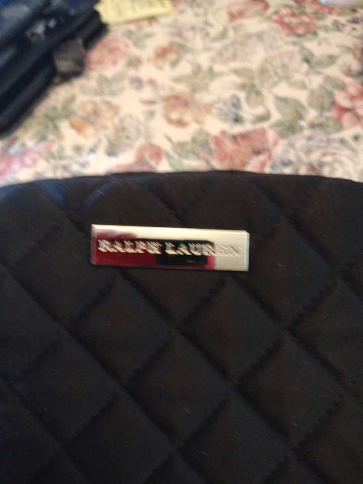 Bolso de Cosméticos Ralph Lauren Fragancias Negro Acolchado Viaje Vacaciones Foto 4 de 4