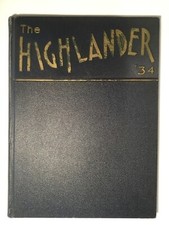 Gov. Bill Clements Autographed 1934 Highland Park High School Annual Dallas TX