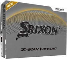 Srixon Z-Star Diamond Tour 2025 Golf Balls 3 Piece Urethane Spin Skin WHITE   