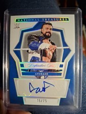 /75 Andrade Of AEW WWE 2024 Panini Flawless BLUE Definite Ink(AU) No. DK-ADR
