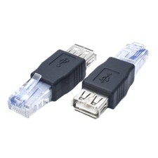 2pcs USB2.0 To RJ45 Ethernet Adapter For Connecting ADSL Modems Routers