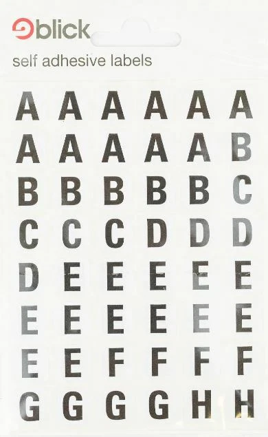 144 A-Z Alphabet Sticky Labels A to Z Letters Self Adhesive Stickers Labels