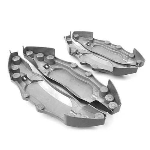 Black 3D Metal Brake Caliper Covers Universal Front & Rear 2 Medium+2 Small - Bild 10 von 11