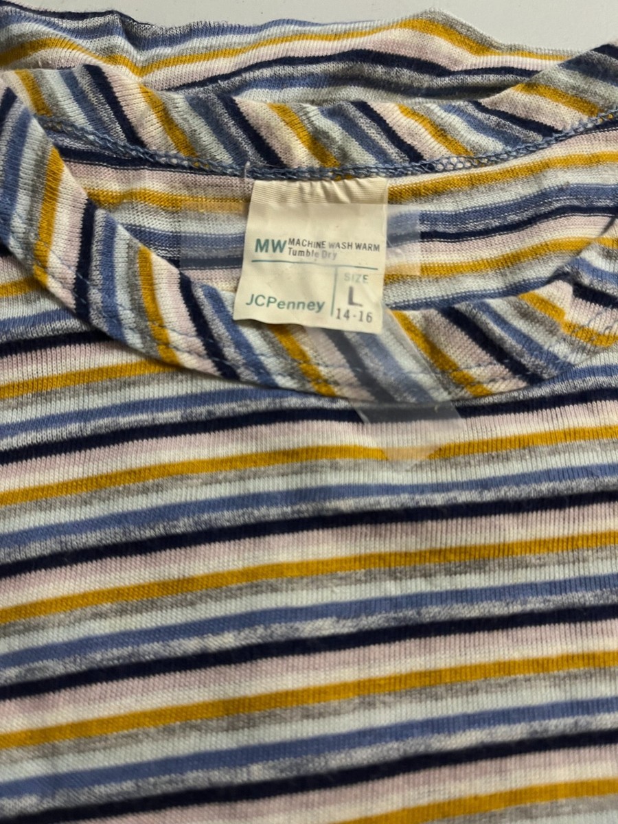 70s ビンテージ JC Penney ロンT ボーダー L USA製 70s ビンテージ JC Penney ロンT ボーダー L USA製