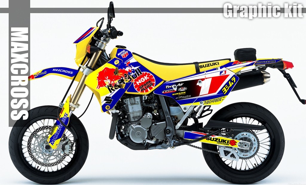 【あめ ページ】 SUZUKI DRZ400S DRZ400SM DRZ400E MAXCROSS GRAPHICS FULL KIT DECALS