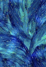 108” Quilt Back, Turquoise Magical Fairy Broch, Quilting Fabric, (2yd-min)