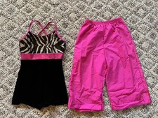 Dance Costume Curtain Call E484 Children  s Medium Pink Jazz Hip Hop Theater