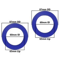 Silicone Flush Valve Seal 87mm OD X 60mm ID X 63mm Lip 2 PACK 