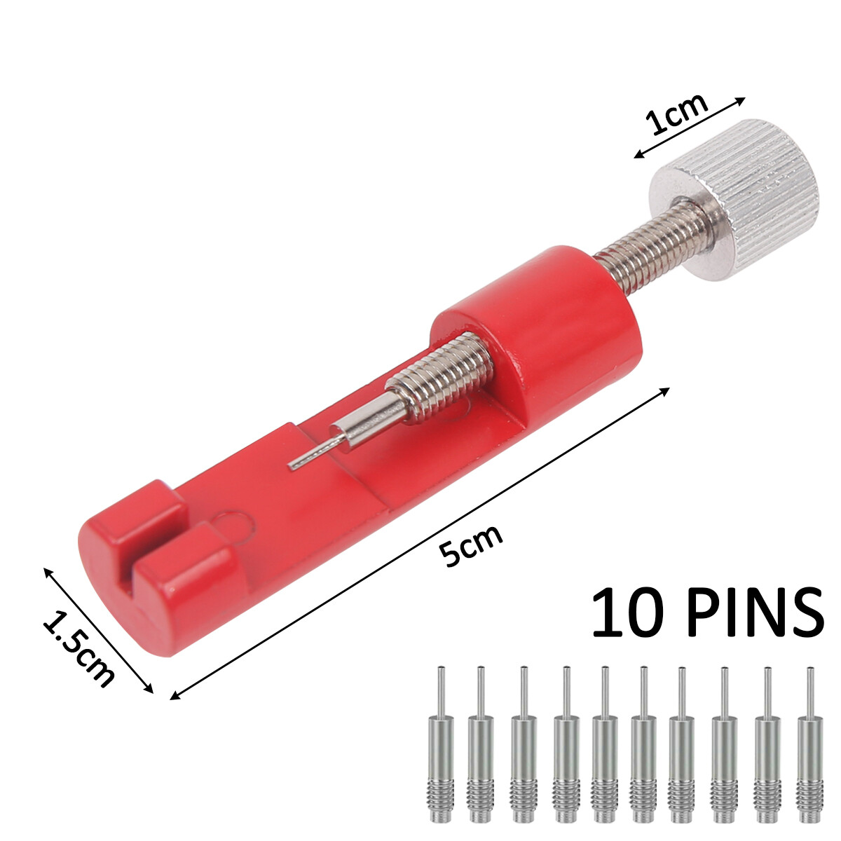 Metal Adjustable Watch Band Bracelet Repair Tool Link Pin Remover 10