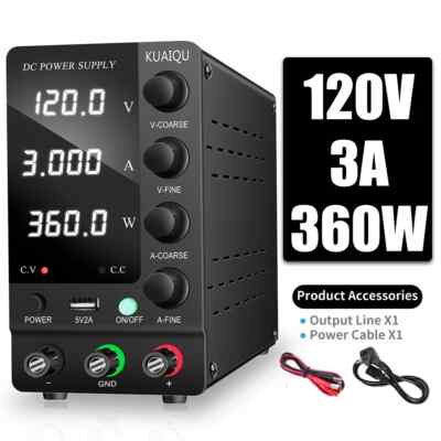 Adjustable DC Power Supply 30V 10A 6A Lab Bench Switching Power Supply