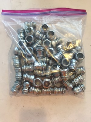 QTY-48 Cooper Crouse  650S 1/2'' Compression Box Connector New Free Ship T366 X1