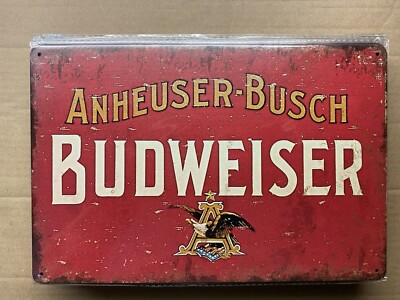 Blechschild 30x20cm, Garage, Deko, Geschenk, Schild. Budweiser