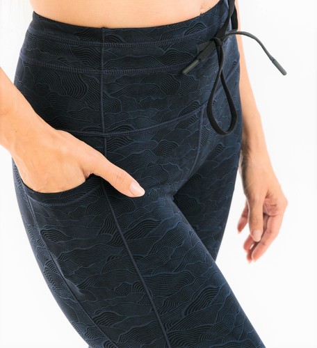 ZYIA Navy Terrace Pocket Drawstring Luxe 7/8 (8-10) | eBay
