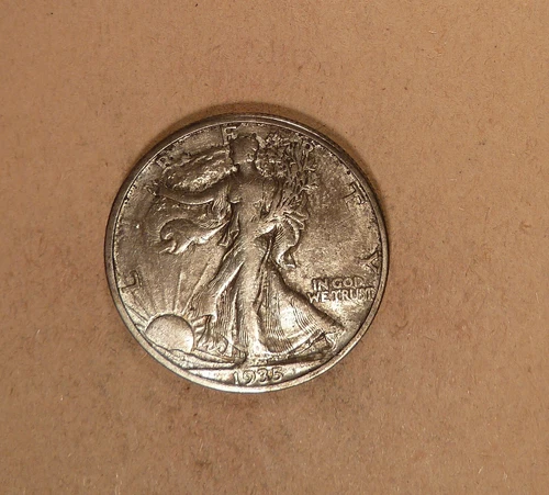 1935-S Walking Liberty Half Dollar grades VF/XF, Underlying  Luster, Medium Tone
