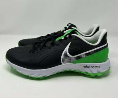 Nike React Infinity Pro Golf Shoes Men's 8.5 Black / Green CT6620-001