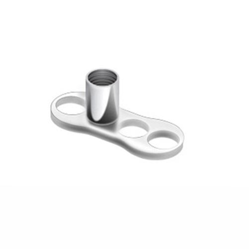 1 - Grade 23 Solid Titanium All In One Piece Solid Dermal 14 Gauge Anchor G39 - Picture 3 of 6