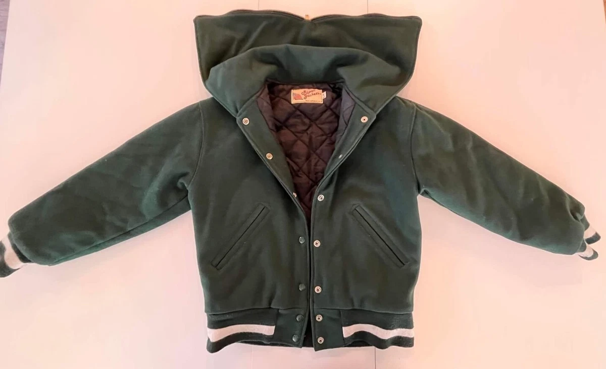 Vintage Varsity Letterman Jacket Wool Size 34 Long Ripon Jackets