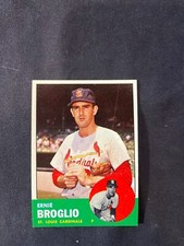 Beautiful pack fresh 1963 Topps Est NMMT or better #313 Ernie Broglio