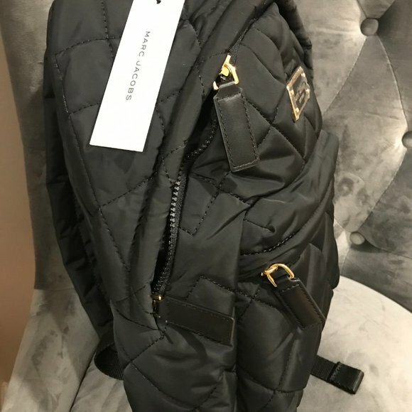 marc jacobs quilted nylon school backpack