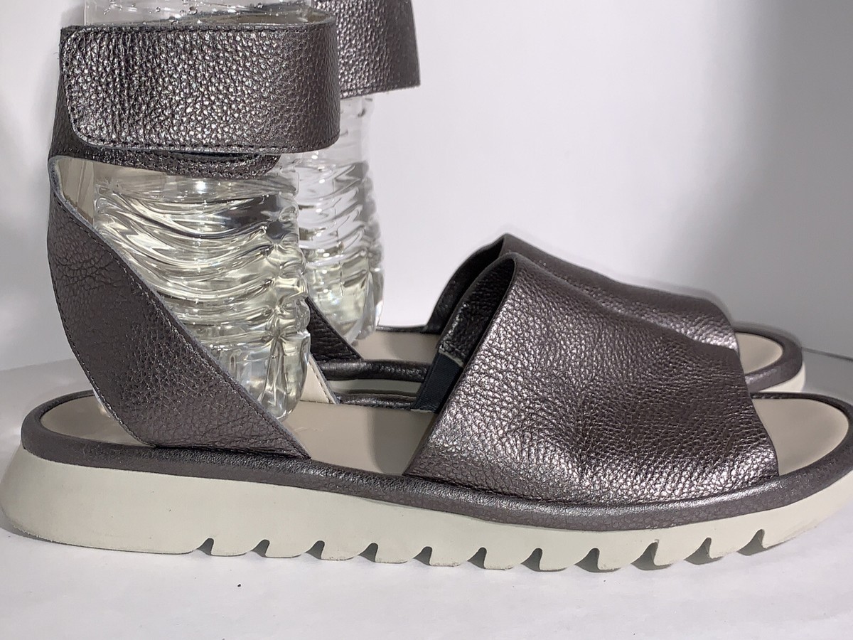 The Flexx Ankle Strap Pewter Sandals