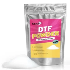 KOALA DTF Transfer Powder 2.2LB White Adhesive Direct to Film Sublimation Powder