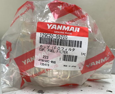 Yanmar Fuel Filter Cup 129C20-55720 | eBay