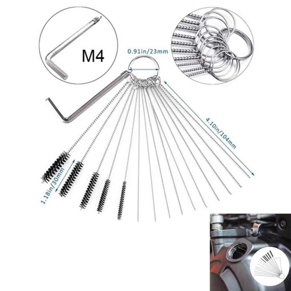 Carburetor Carb Dirt Cleaning Jet Remove Tool For Motorcycle Lawn Mower Airbrush - Image 4 of 4
