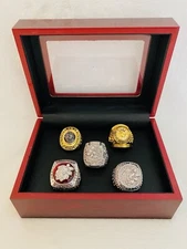 5 PCS Chicago Blackhawks Stanley Cup Championship Ring SET W Box, US SHIP