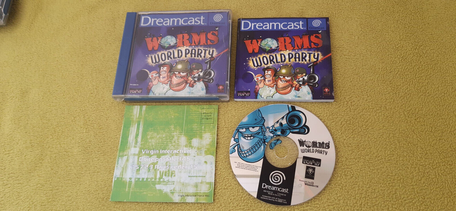 Jeu Sega Dreamcast Worms World Party complet