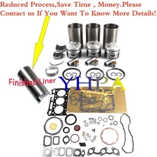 D1803 Overhaul Rebuild Kit For Kubota Engine Tractor Repair (Finished Liner)