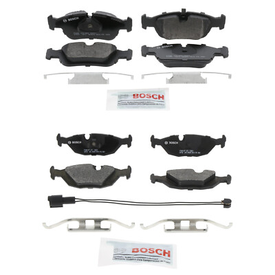 Bosch Quietcast Front & Rear Semi-Met Disc Brake Pad Kit For BMW E30 325i 325is