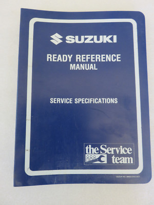 1993 Suzuki P Model Ready Reference Service Specifications Manual 99954-58930