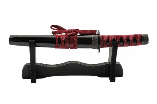 9.25" Tanto Letter Opener Stainless Steel Blade Cord Wrapped Handle - Picture 4 of 4