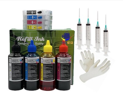 Refillable Ink Cartridge T127 127+400ml Ink Compatible With Epson WF-3520/WF3530
