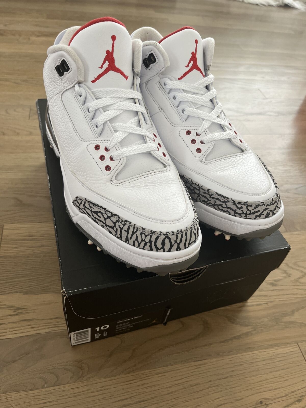 Jordan 3 Golf White Cement 2018 for Sale | Authenticity Guaranteed 