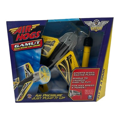 Air Hogs ''Gamut'' Air Pressure Sport-Sized Racing Plane Spinmaster 2006 BRAND NEW