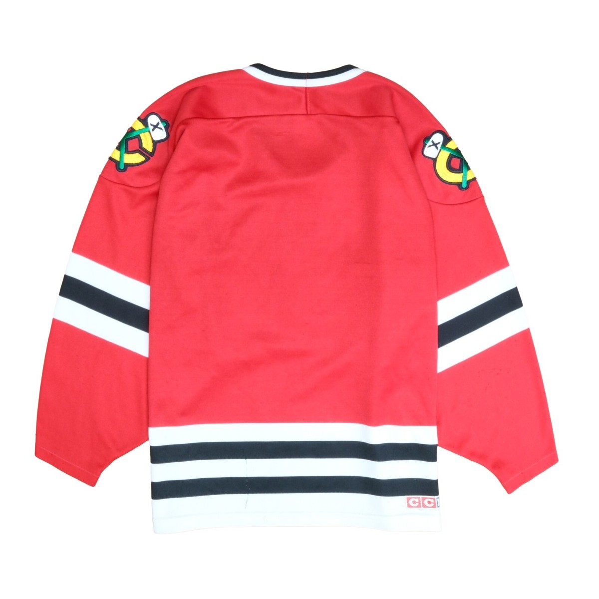 CCM - USA製 ブラックホークス NHL ホッケーシャツ M CCM Maska CCM - USA製 ブラックホークス NHL ホッケーシャツ M CCM Maska
