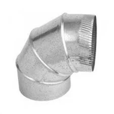 Gray Metal Products 3602986 3 in. 90 deg Galvanized Steel Connector Pipe Elbow