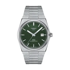 New Tissot PRX Green Dial Powermatic Steel Bracelet Men's Watch T1374071109100