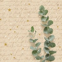 20 Servietten Winterstyle Winter BläTter Sterne Handschrift Tischdeko 33X33Cm
