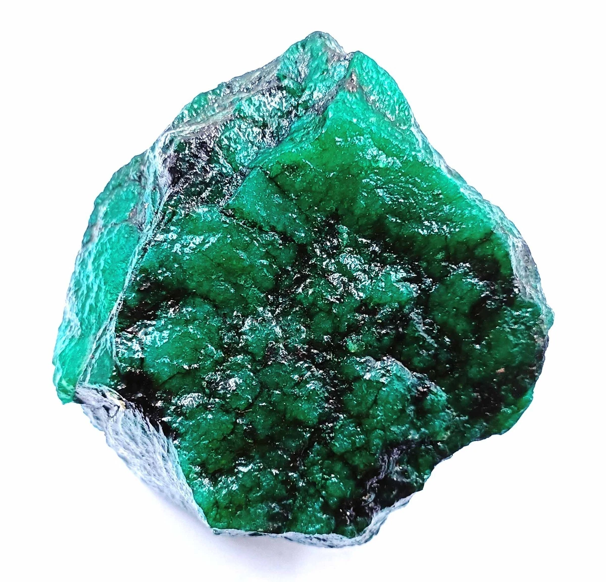 DYED Natural CERTIFIED 6000 Ct Colombia Green Emerald Rough Loose